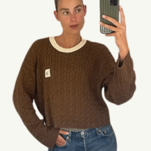 AMO | Crop knit sweater